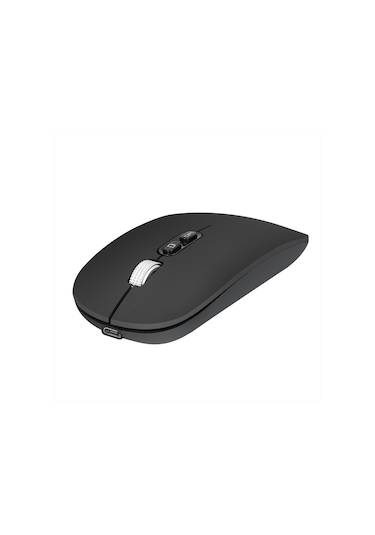 Springsun M103 Şarj Edilebilir Kablosuz Fare 2.4g Kablosuz Fare Ultra İnce Sessiz Fare 3 Ayarlanabilir Dpı Dahili 500mah Pil Siyah