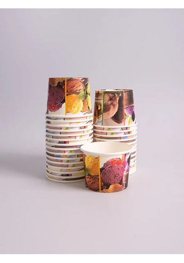 Laren Tek Kullanımlık Kağıt Kremalık 330ml 90 Adet 372749005