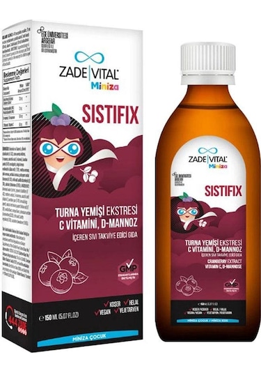 Zade Vital Miniza Sistifix Sıvı Takviye Edici Gıda 150 ML