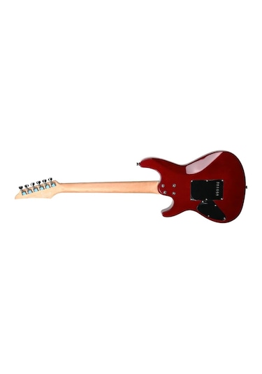Guson Modern Superstrat Hsh Fr Tremolo Elektro Gitar Flame Top - Crimson