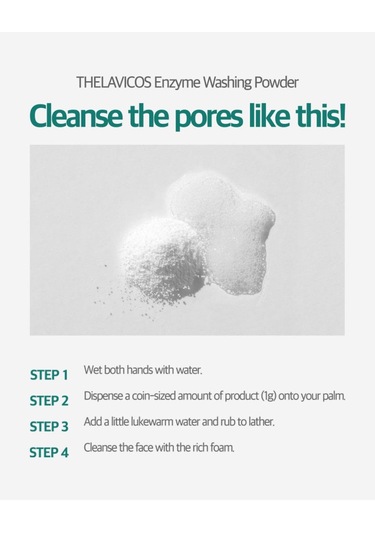 Thelavicos Enzyme Washing Cleansing Powder 40 G