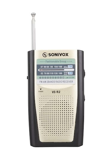 Sonivox VS-R2 Mini Fm Radyo Krem