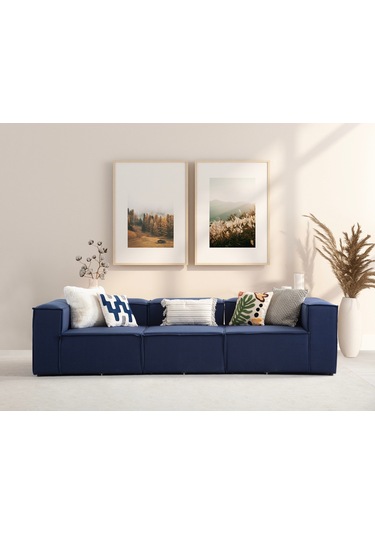 Nova 3 Modül Modüler L Köşe Koltuk Takımı Lacivert Nova 3 Modül Modüler L Köşe Koltuk Takımı Lacivert