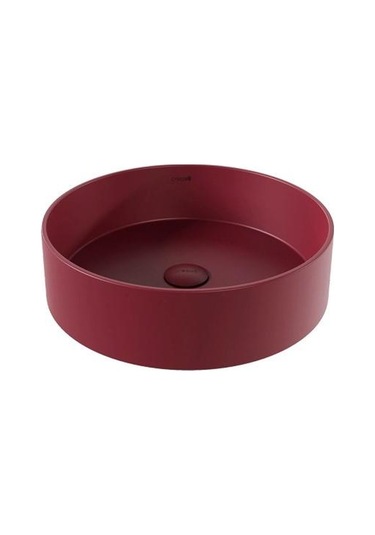 Creavit Loop LP145-00BR00E-0000 Yuvarlak Çanak Lavabo Berry 45 CM