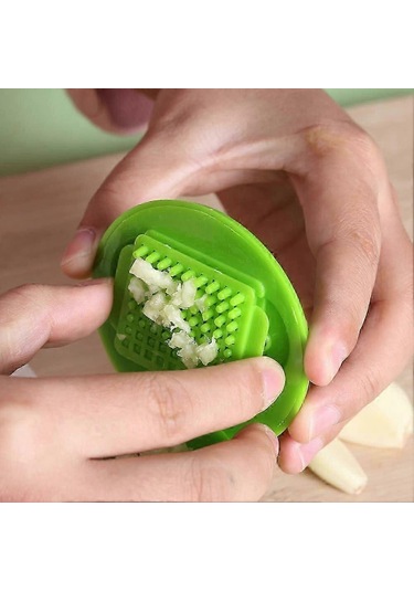 Çok Fonksiyonlu Sarımsak Presi Salıncaklı, Sarımsak Soyma Tüplü S Çok Renkli