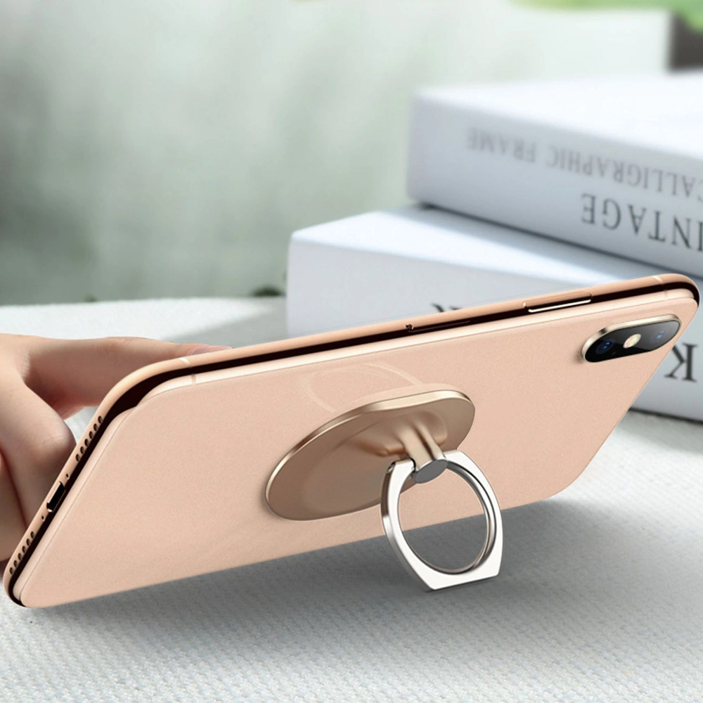 Moveevo Üniversal Akıllı Telefon Desteği: 360 Döner 180 Çevirilebilir, İnce, Yeniden Kullanılabilir, Siyah Işıltılı Parmak Tutucu