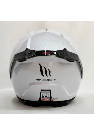 Mt Atom 2 Sv A1 Güneş Vizörlü Çene Açılır Kask Parlak Beyaz