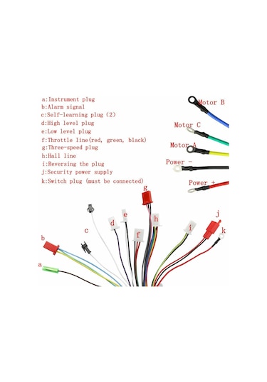 36-48v 500w Dc Motor Hız Kontrol Cihazı Fırçasız Doğru Akım Motor Kontrol Kutusu Elektrikli Bisiklet Scooter İçin