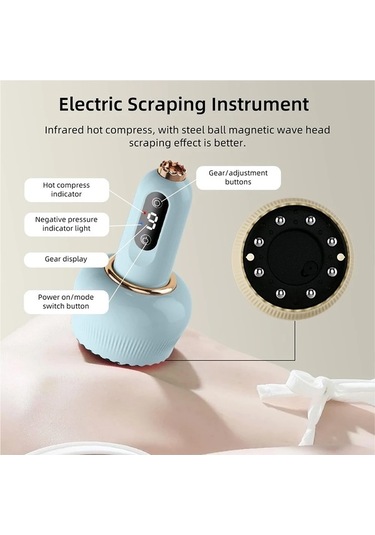 Willowhaven Elektrikli Güzergah Masaj Vakum Emme Zayıflama Vücut Mavi Mavi