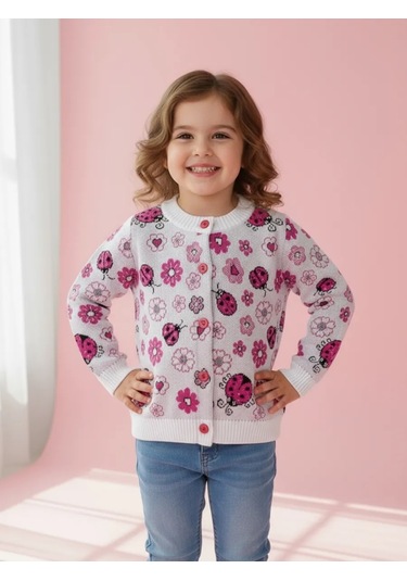 Alena Çocuğunuz İçin Düğmeli Örgü Kard 372760824 Beyaz