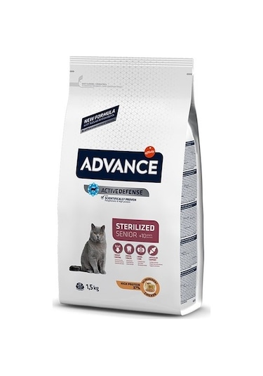 Advance Cat Sterilised Senior Kısırlaştırılmış 10 Yaş Üzeri Kedi Maması 1,5 Kg