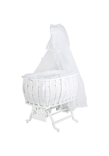 Setaymobilya Doğal Ağaç Beşik, Otantik Sallanan Beşik + Uyku Seti - Setay