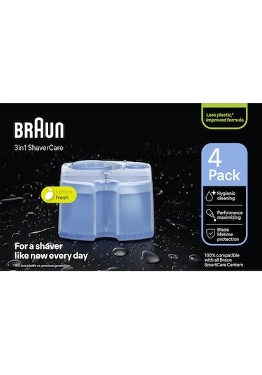 Braun CCR4 Tıraş Makinesi Temizleme Sıvısı 4'lü