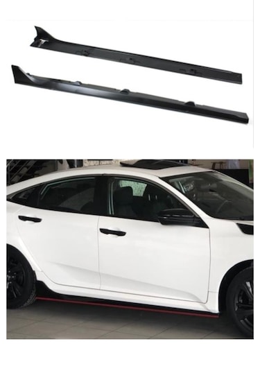 Honda Civic Fc5 Typer Yan Marşpiyel Plastik Yan Ek Marşbiyel