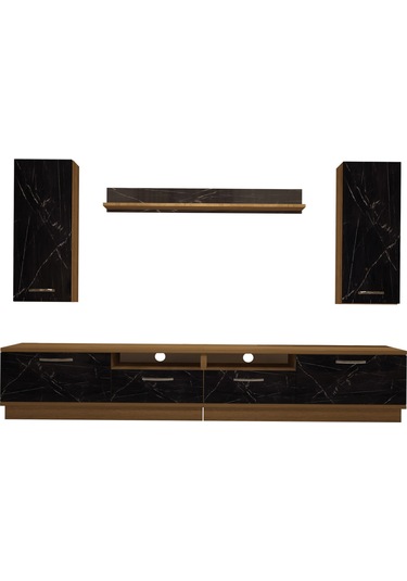Decoraktiv Trendstyle 5220d Mdf Tv Ünitesi Tv Sehpası Pera - Siyah Mermer