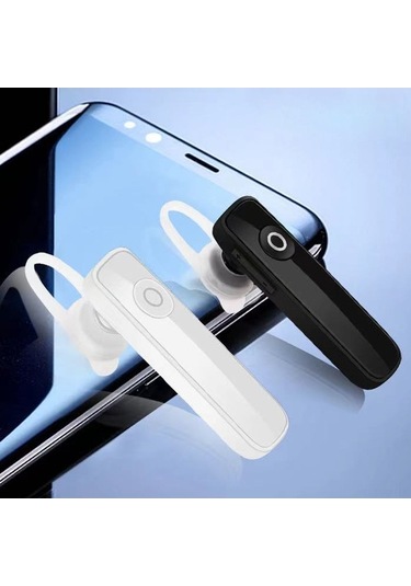 Fortunelane Beyaz Tek Kulaklı İş Kulaklığı - Bt 4.1 Arama, Hafif Tasarım, 10m Menzil, Müzik Dinle