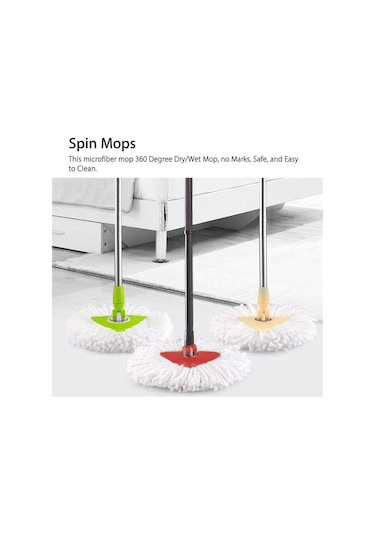 Yedek Başlıklar Kolay Temizlenen Mop Sıkma Sıkma Mop Dolum Mop