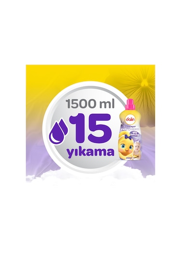 Dalin Çamaşır Yumuşatıcı Konsantre 1500ml Düş Bahçesi 2 Li Set 2'li Set