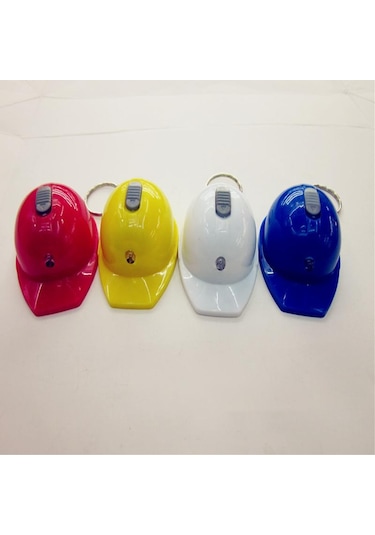 Mavi Mini Led Kask Bira Şişe Açacağı Mutfak Alet Aksesuarları Anahtarlık Kolye Mavi