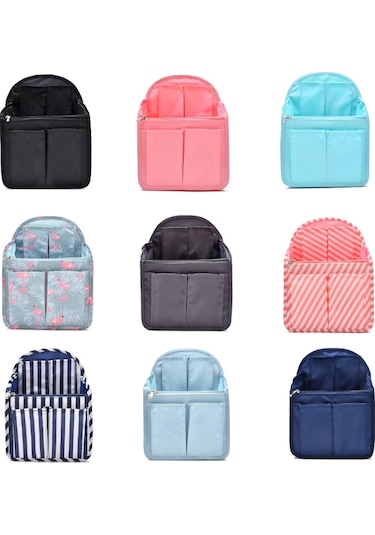 Okul Çantası Ayırma Organizatörü Saklama Çantası Bilgisayar Sırt Çantası Astar Çantası, Renk: Küçük Mavi Firebird Çok Renkli