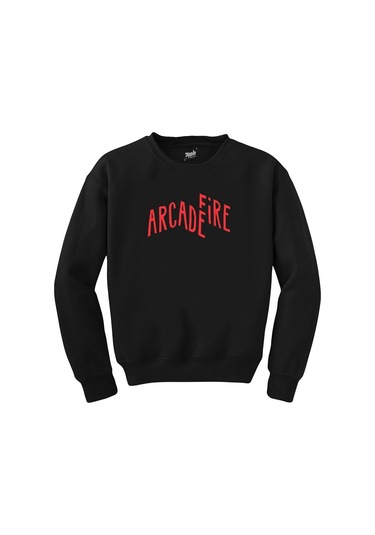 Arcade Fire Siyah Unisex Sweatshirt Siyah