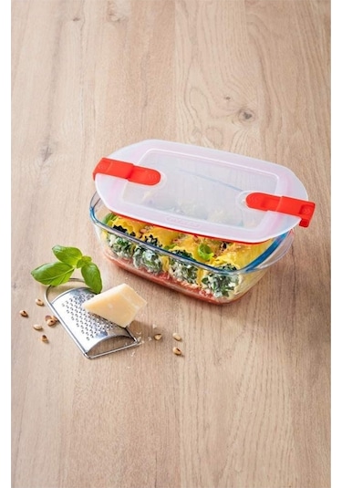 Pyrex 214PH00/7145 Dikdörtgen Saklama Kabı Mikrodalga 400 ML