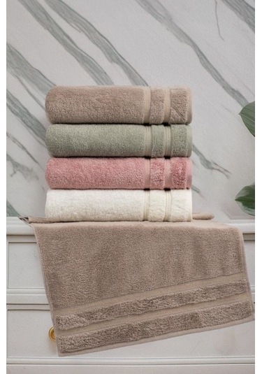 Altınbaşak Jakarlı 4 Lü 50x90 El Havlusu Maddy Renkli