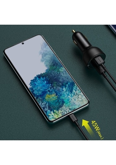 Didadodo Baseus 100w Usb-c Hızlı Araç Şarj Başlık Qc+pps 4 Siyah, Yeni Tasarım