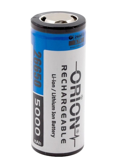 Orion 26650 5000 mAh 3.7V  Li-Ion Şarj Edilebilir Pil