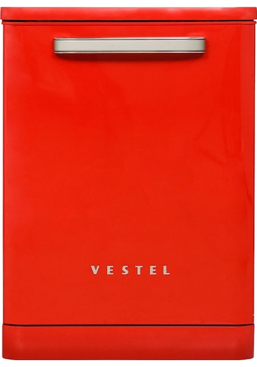Vestel BM 5001 Retro 5 Programlı 13 Kişilik Bulaşık Makinesi Kırmızı