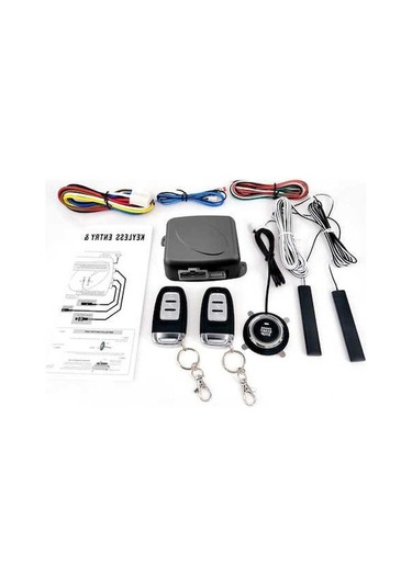 Prestigegoods Araba Suv Anahtarı Anahtarsız Giriş Motor Çalıştırma Siyah 9'lu Set