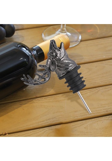 Suntek Metal Şarap Havalandırıcılar Düğün Hediyesi Siyah Siyah