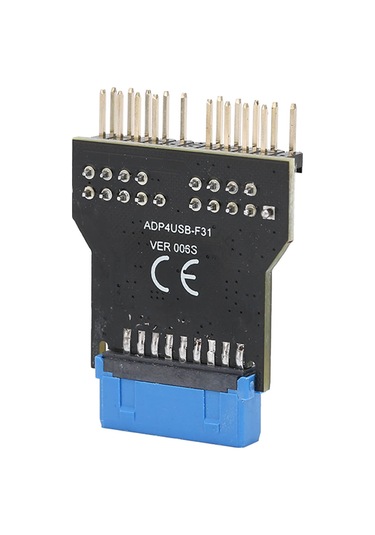 Fosenze Usb 3.0 19pin Ana Kart Adaptörü, Çift 9pin Usb 2.0 Ön Panel Çevirici, 480mbps, Sıcaklık Aralığı -20 C/75 C, Çoklu İşletim Sistemi Desteği