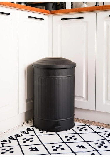 The Mia Çöp Kovası Mutfak 37 Litre Siyah MGL0002 Siyah