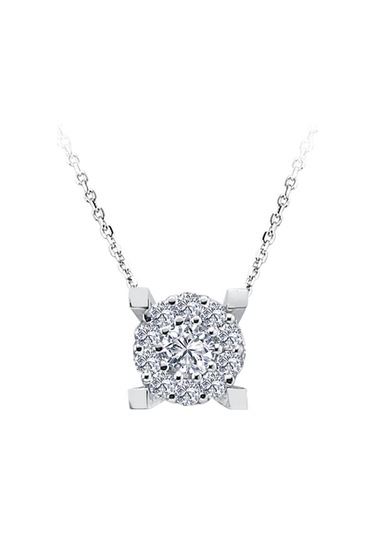 Sirius 0,50 Ct Görünümlü Modern Pırlanta Tektaş Kolye 0817P0052