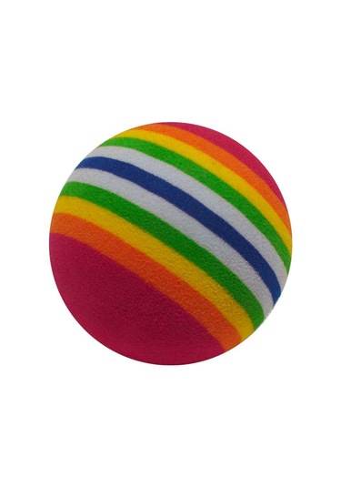 Mixpet Gökkuşağı Renkli Kedi Oyun Topu 6.3 CM