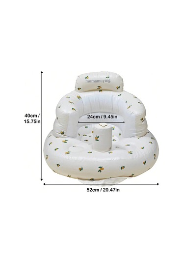 Bebek Parlayan Bebek Şişme Sofa Çocuk Puf Taşınabilir Banyo Sandalyeleri Pvc Çok Fonksiyonlu Koltuk Uygulama Oturan Banyo Taburesi Açık Gri