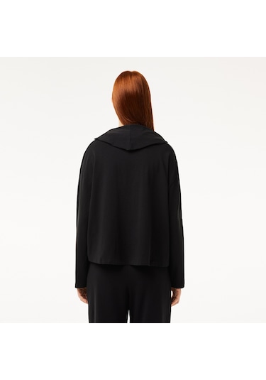 Lacoste Kadın Sweatshırt Sf1473-00-031 Siyah