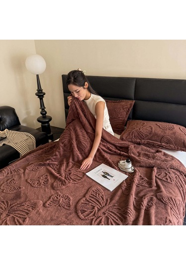 Vkemall Yaz Serinliği Battaniyesi: Hafif, Nefes Alabilir, Tüm Mevsimler İçin Soğutucu Etkili Polyester Örtü Kahverengi