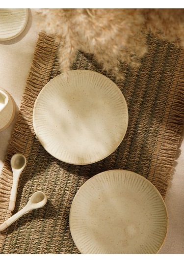 Sl Home "vientos" 18 Cm Çapında 2'li Seramik Tatlı Tabağı Seti 237101793 Bej