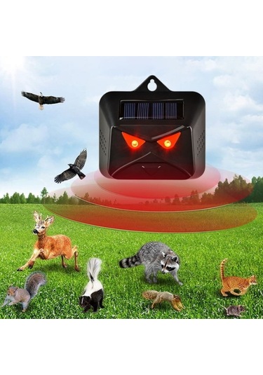 Cbtx Güneş Hayvan Kovucu Kırmızı Led Işık Su Geçirmez Hayvan Caydırıcı 4 Adet