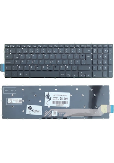 Dell Uyumlu inspiron 3593 P75F, P75F013 Klavye (Siyah)