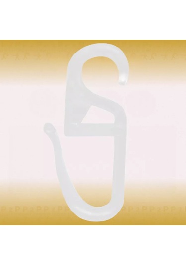 P2p Online Drapery Hooks Tül Perde Pengeseleri Kornişler İçin 25 Adet. 198709905 Beyaz