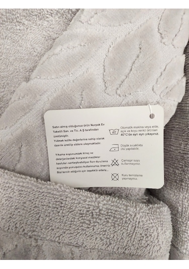 Nurpak Tek Kişilik Bornoz Seti Şalyaka-hazal Gri Beden Xl-xxl Gri