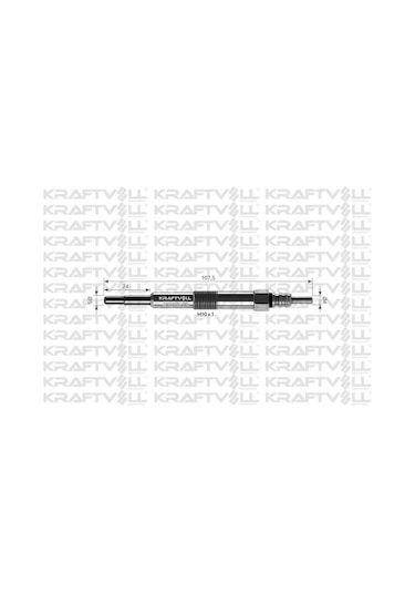 Kraftvoll 05030125 Kızdırma Bujisi Discovery 2 L318 2.5 Td5 98-03 Err6066