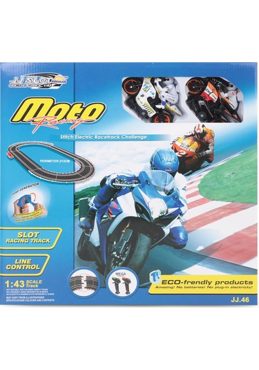 Sunman Oyuncak Yarış Set 1/43 Moto Racıng Müzikli 213 CM. - Standart