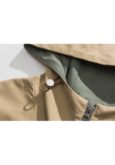 Sımıcg Salaş Günlük Giyim Kapşonlu Ceket-beyaz Beyaz