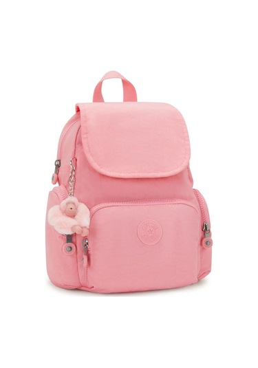 City Zip Mini Küçük Boy Sırt Çantası Pembe