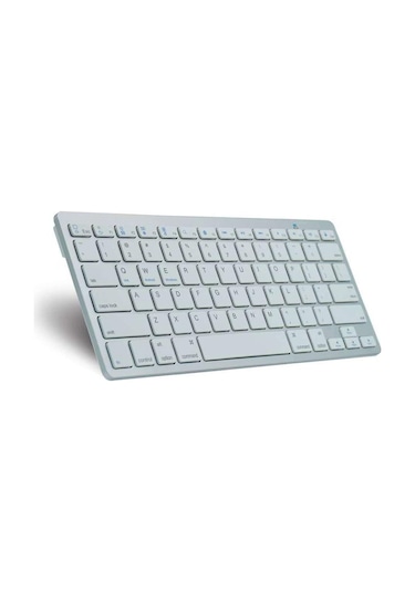 K09 Ultrathin 78 Tuşlu Bluetooth 3.0 Kızılötesi Klavye Beyaz