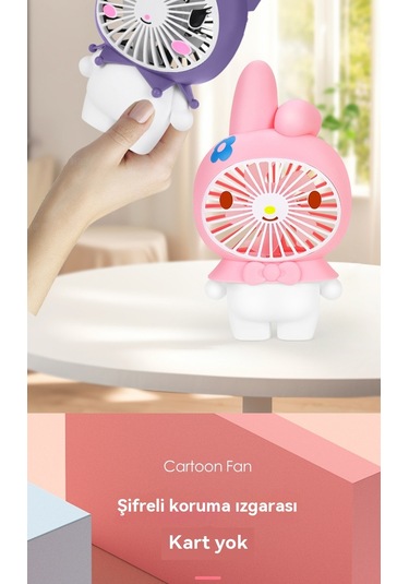 Aurora Çocuk El Masaüstücük Fanşarj Edilebilirdizgi Film Fan Oyuncağı